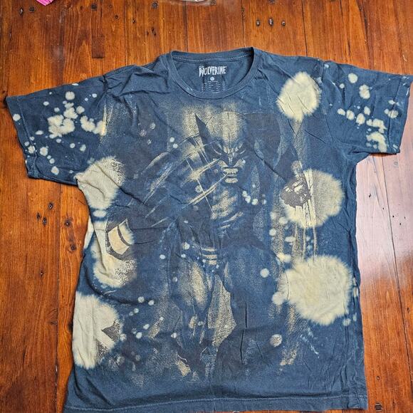 WOLVERINE BLEACHED TYEDYE T SHIRT - Picture 1 of 7